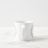 Kerstman Kabouter Grappige Kerstkrans Espresso Kop (Achterkant)