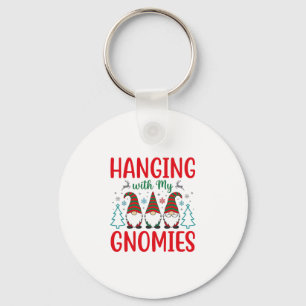Kerstman Kabouter Hangen Met Mijn Kabouters Sleutelhanger