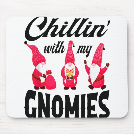 Kerstman Kabouter Hoed Dwerg Ontspannen Met Mijn K Muismat (Voorkant)