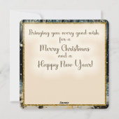 Kerstman Kabouter "Kabouter voor de Feestdagen" Feestdagenkaart (Achterkant)