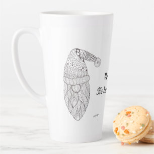 Kerstman Kabouter Kerstmug Latte Mok