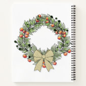 Kerstman Kabouter met Geschenk Notitieboek (Achterkant)