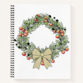 Kerstman Kabouter met Geschenk Notitieboek (Voorkant)