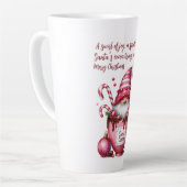 Kerstman Kabouter met Zoete Cacao Latte Mok (Linkerhoek)