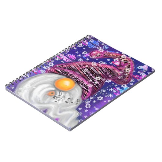 Kerstman Kabouter Notitieboek Cadeau (Linkerzijde)