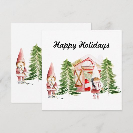 Kerstman Kabouter Ontwerp 1 (Voorkant / Achterkant)