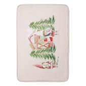 Kerstman Kabouter Ontwerp 1  Badmat (Voorkant Verticaal)