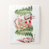 Kerstman Kabouter Ontwerp 1 Legpuzzel (Verticaal)
