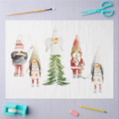 Kerstman Kabouter Ontwerp 3 Tissuepapier (Craft)