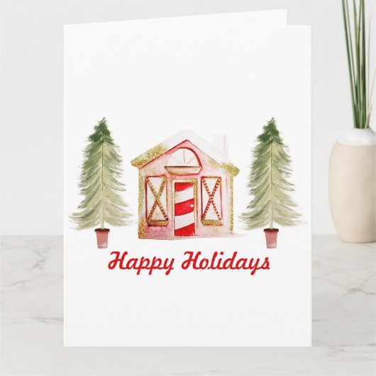 Kerstman Kabouter Ontwerp 4 Kaart (Voorkant)