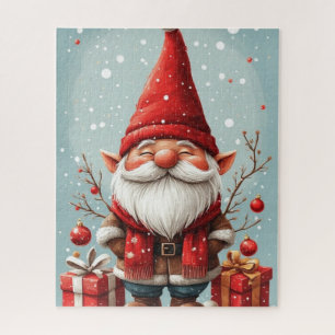 Kerstman Kabouter Puzzel