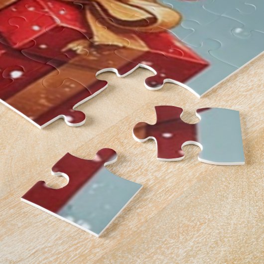 Kerstman Kabouter Puzzel (Zijkant)