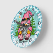 Kerstman kabouter  ronde klok (Hoek)