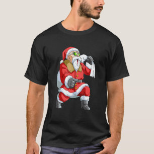 Kerstman Karate Grappige Jongens Kinderen Pyjama K T-shirt