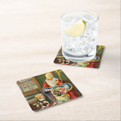  kerstman kartonnen onderzetters (Insitu)