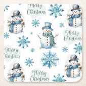 Kerstman Kartonnen Onderzetters (Voorkant)