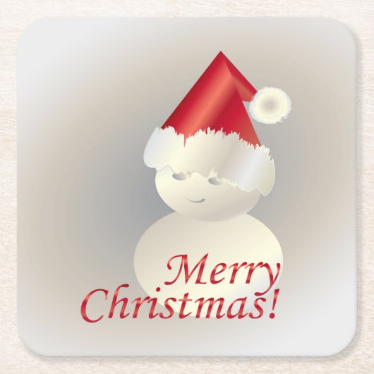 Kerstman Kartonnen Onderzetters (Voorkant)