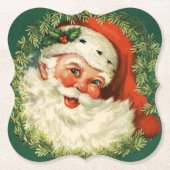  kerstman kartonnen onderzetters (Voorkant)