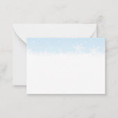 Kerstman Kat in Winter Wonderland Kerstmis Notitiekaartje (Achterkant)