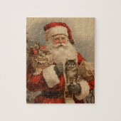  Kerstman Kat Kerst Jigsaw Puzzel (Verticaal)