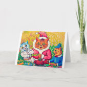 Kerstman Kat, Louis Wain Kaart (Voorkant)