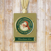 Kerstman Keepsake Kerst Verguld Banner Ornament