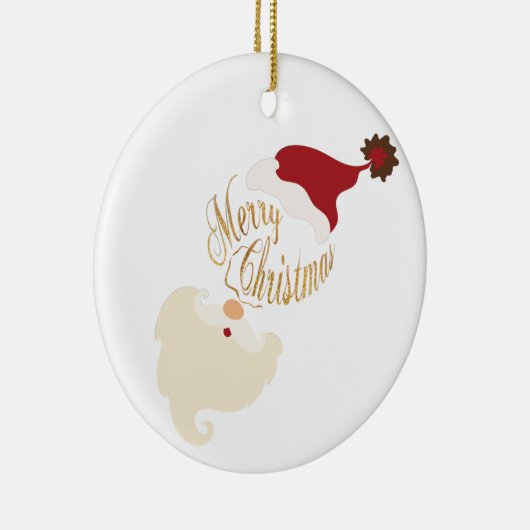 Kerstman keramiek ornament Kerstmis (Rechts)