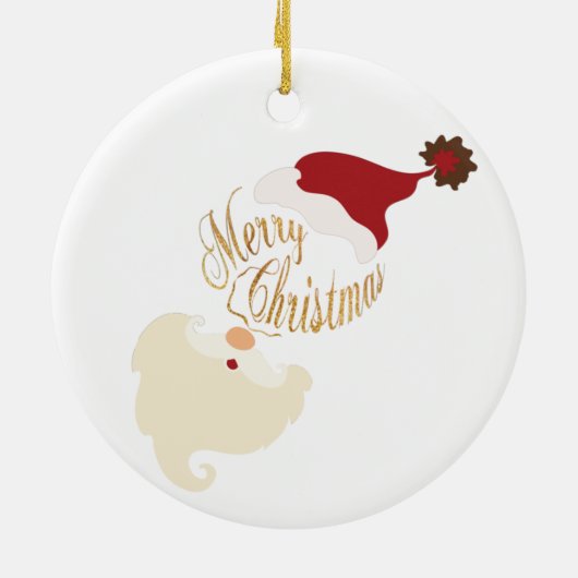 Kerstman keramiek ornament Kerstmis (Achterkant)