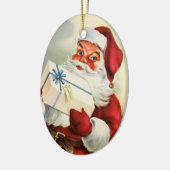  kerstman keramisch ornament (Links)