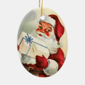  kerstman keramisch ornament (Achterkant)