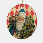 kerstman keramisch ornament (Links)