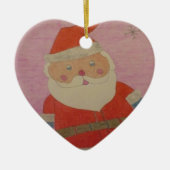  kerstman keramisch ornament (Voorkant)