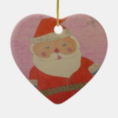  kerstman keramisch ornament (Achterkant)