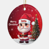 Kerstman 🎅🎄 keramisch ornament (Links)