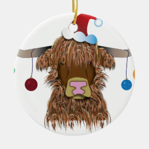 kerstman keramisch ornament