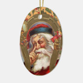 kerstman keramisch ornament (Links)