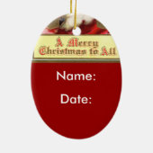 kerstman keramisch ornament (Achterkant)