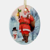 kerstman keramisch ornament (Rechts)