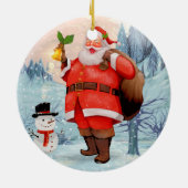 kerstman keramisch ornament (Achterkant)