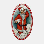 kerstman keramisch ornament (Rechts)