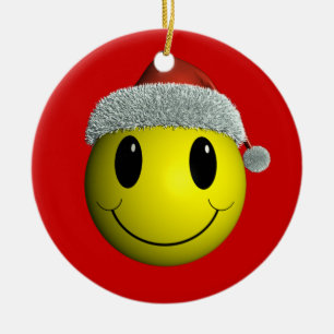 kerstman keramisch ornament