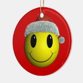 kerstman keramisch ornament (Links)