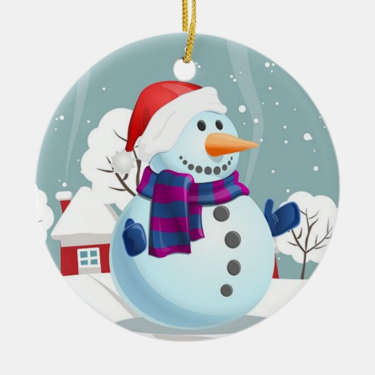 Kerstman Keramisch Ornament (Voorkant)