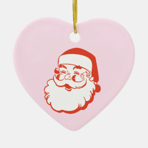 kerstman keramisch ornament