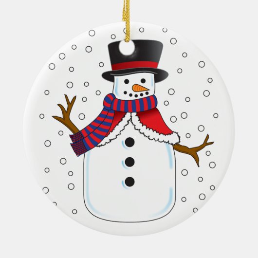 Kerstman Keramisch Ornament (Achterkant)