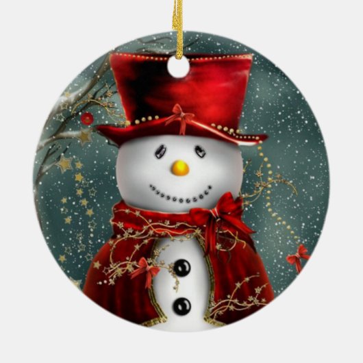 Kerstman Keramisch Ornament (Achterkant)