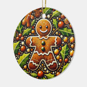 kerstman keramisch ornament (Links)