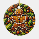 kerstman keramisch ornament (Achterkant)