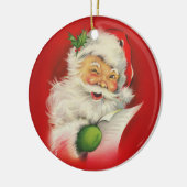 kerstman keramisch ornament (Links)