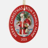 kerstman keramisch ornament (Rechts)